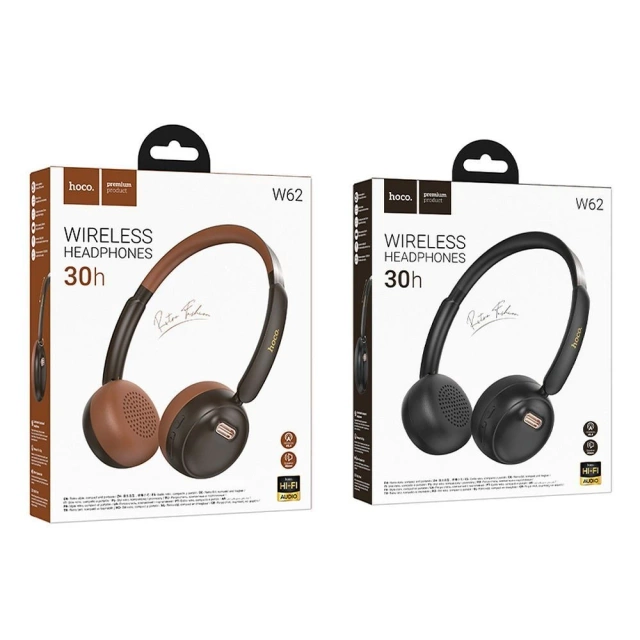 HOCO kabellose Bluetooth-Kopfhörer W62 braun