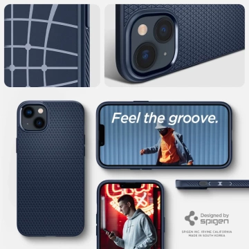 Etui Spigen Liquid Air do Apple iPhone 14 Plus Navy Blue