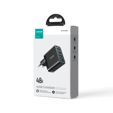 Joyroom JR-TCN03 Ładowarka sieciowa 4×USB-A 24 W 4,8 A – czarna