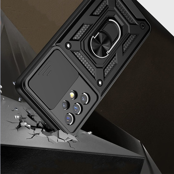 Etui Alogy Camshield Stand Ring z osłonką na aparat do Samsung Galaxy A73 / A73 5G