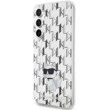 Original KARL LAGERFELD Hardcase KLHCS23FEHNCMKLT Hülle für Samsung Galaxy S23 FE (Monogramm / Transparent)