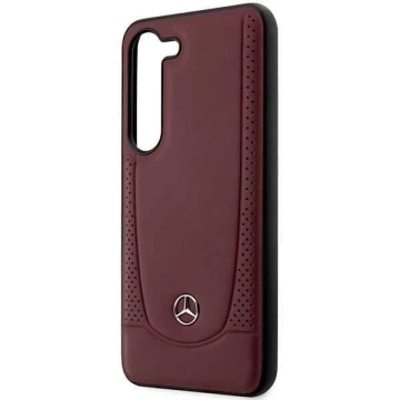 Mercedes Hülle für Samsung Galaxy S23 Plus HardCase Leder Urban Bengale rot