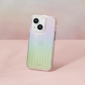 Etui UNIQ Coehl Linear do iPhone 14 Plus 6,7" opalowy/iridescent