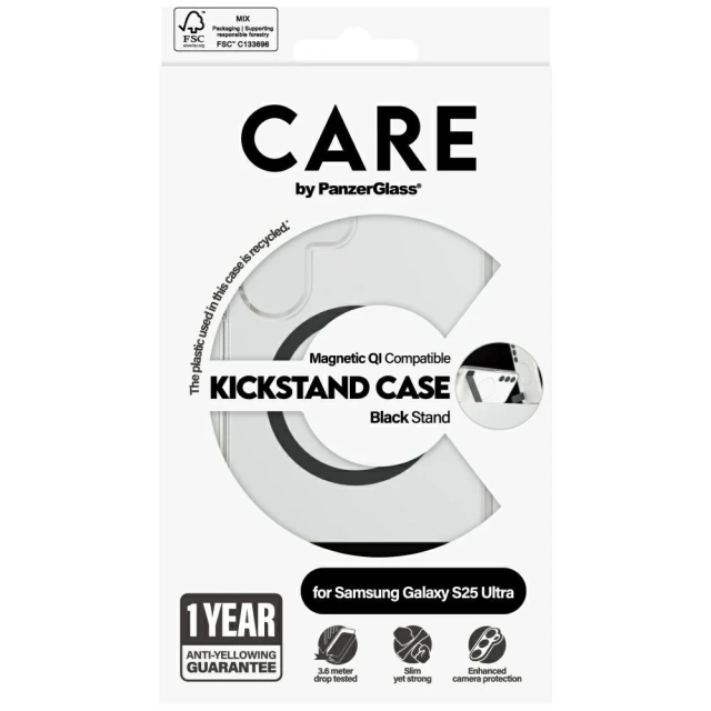 Etui do Samsung Galaxy S25 Ultra CARE by PanzerGlass Feature Kickstand QI