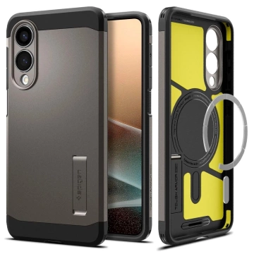 Etui do Samsung Galaxy S25 Edge Spigen Tough Armor Mag Szaro-Czarne