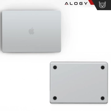 Schutzhülle für Apple MacBook Air 13,6" - M2/M3 2022/2023/2024/2025, Alogy AirGuard™ Flexible Hülle, Matt Transparent Weiß