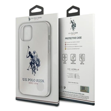 US Polo USHCP12MTPUHRWH iPhone 12/12 Pro 6.1" weiß/weiß Glänzendes großes Logo