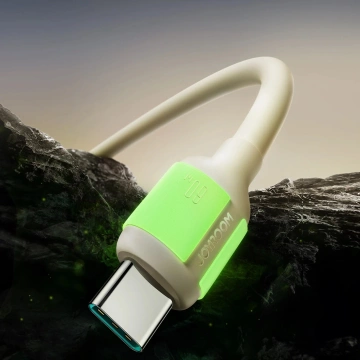 Joyroom S-A53 60 W USB-C - USB-C-Kabel 1,2 m Fluoreszierendes Beige