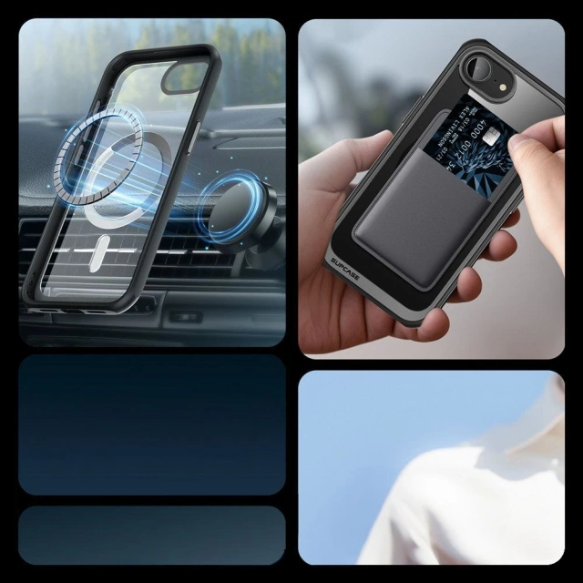 Etui Supcase UB Mag MagSafe iPhone 16e Schwarz