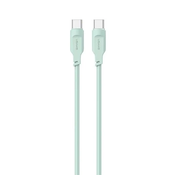 Kabel USMAS USB-C na USB-C PD Fast Charging 1.2m zielony