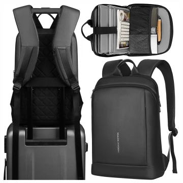 Hülle für Apple iPhone 16 Pro Max Alogy MagSafe Hybrid Matte Case Matte Cover mit Linsenschutz Schwarz