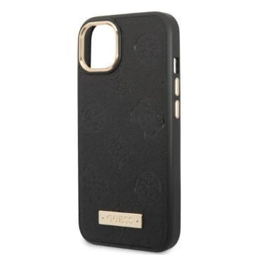 Etui Guess GUHMP13MSAPSTK do Apple iPhone 13 6,1" czarny/black hardcase Peony Logo Plate MagSafe