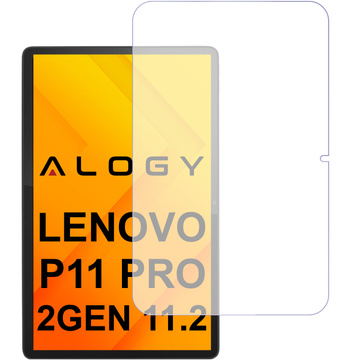 Gehärtetes Glas für Lenovo Tab P11 Pro 2 Gen 11.2 TB132 2Gen TB-132FU TB-132XU Alogy Displayschutzfolie Pro 9H