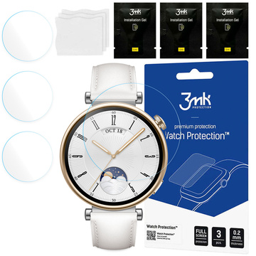 3x Hybridglas für Huawei Watch GT 4 41mm 3mk Watch Protection Display [3 Stk.]