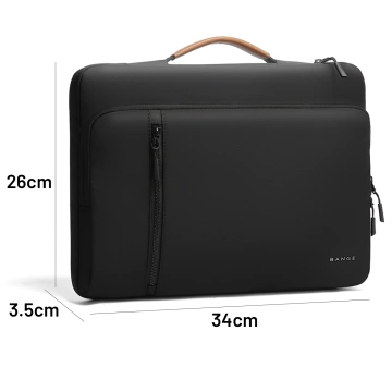 Bange wasserdichter Rucksack für 15,6-Zoll-Laptop, Stadtreisender, 45 x 30 x 16 cm, für Arbeit, Flugzeug, Herren, Damen, mit USB-Anschluss Schwarz
