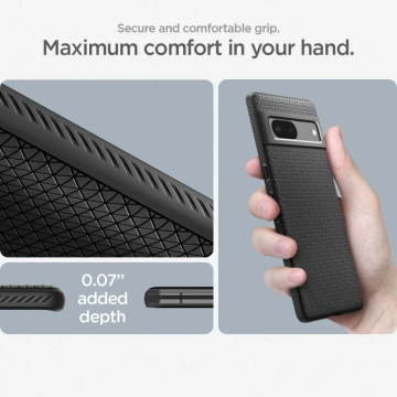 Etui na telefon Spigen Liquid Air do Google Pixel 7 Matte Black