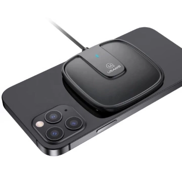 USAMS Induktionsladegerät US-CD153 magnetisch 15W iPhone 12 Serie schwarz/schwarz CD153DZ01