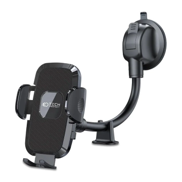 V3 universal long arm windshield & dashboard car mount black
