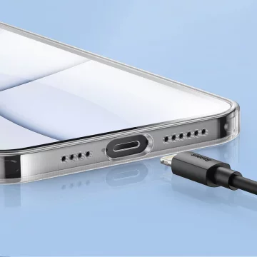 Baseus Milchglashülle für iPhone 13 Pro Hardcover mit Gelrahmen schwarz (arws001001)