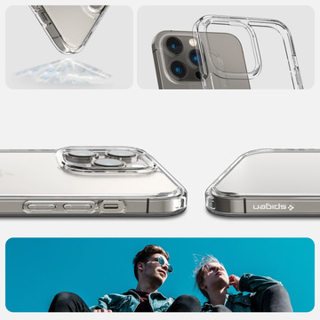 Etui Obudowa Hülle Spigen Ultra Hybrid für Apple iPhone 14 Pro Max Crystal Clear