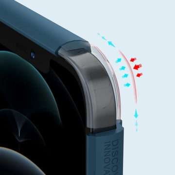 Nillkin Super Frosted Shield gehärtete Hülle für iPhone 13 Pro blau