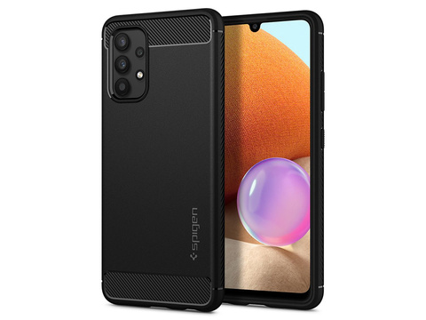 Etui Spigen Rugged Armor für Samsung Galaxy A52s/ A52 LTE/ 5G Mattschwarz