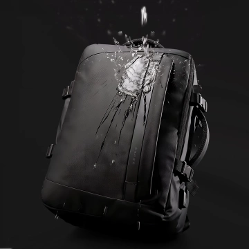 Plecak wodoodporny Bange torba na laptopa 15.6" podróżny 47x31x20 cm do pracy szkoły samolotu męski damski z gniazdem USB Czarny