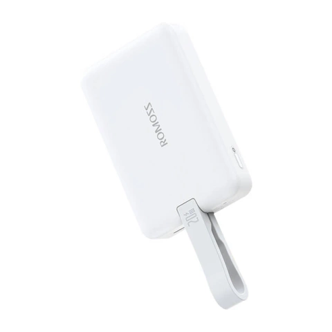 Powerbank Romoss WMS10 10000mAh 20W, weiß – Magnetisches Laden und Schnellladen