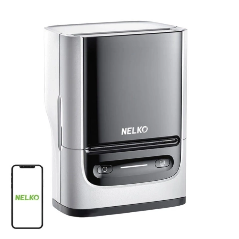 Termiczna drukarka etykiet Nelko PM220 Bluetooth USB-C biała