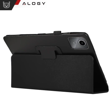 Etui do Lenovo Tab K11 K11E 11” M11 10.95" TB330FU/TB330XU/TB331FC stojak pokrowiec obudowa z klapką na tablet Case Alogy Czarne