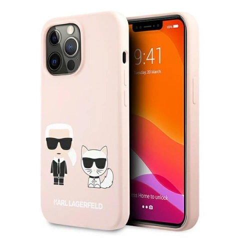 Etui Karl Lagerfeld KLHCP13LSSKCI do iPhone 13 Pro / 13  6,1" hardcase Silicone Karl & Choupette