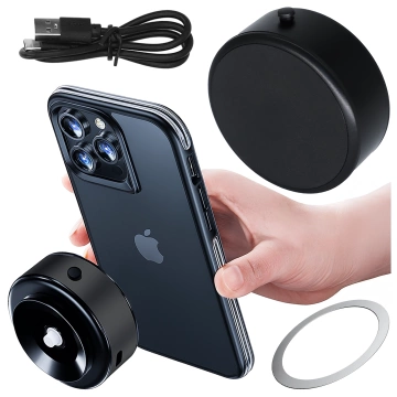 magnetyczny uchwyt samochodowy na telefon do Magsafe z przyssawką próżniową obrotowy o 360° do samochodu na szybę/ekran/wyświetlacz/lusterka/iPhone'a