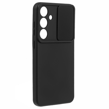 Etui do Samsung Galaxy S24 pancerne obudowa ochrona osłona aparatu Slide Camshield Case Alogy czarne + Szkło