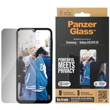 Szkło hartowane do Samsung Galaxy A15 5G PanzerGlass Ultra-Wide Fit Privacy EasyAligner