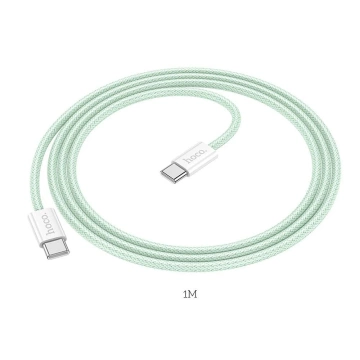 HOCO Kabel Typ C do Typ C X104 1 m Zielony PD 60W QC 3.0 Szybkie Ładowanie