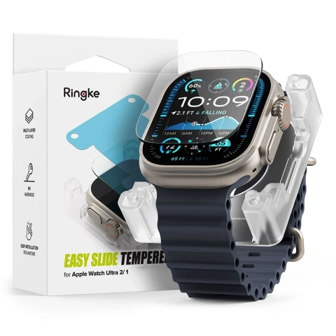 Ringke Easy Slide Clear Tempered Glass für Apple Watch Ultra 1/2 49 mm