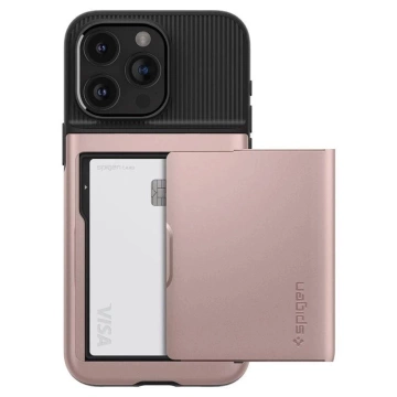 Spigen Slim Armor CS Hülle für Apple iPhone 15 Pro Max – Rosa