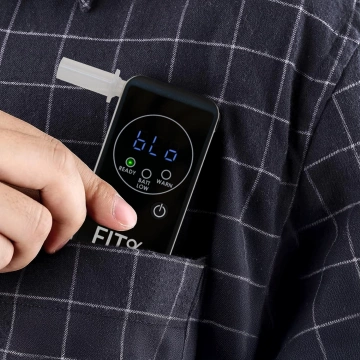 FITalco Galaxy Plus Alkoholtester mit elektrochemischem Platinsensor, elektrochemisch schwarz