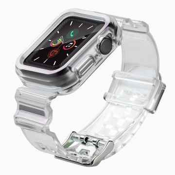 Strap Light Set Silikonband Strap Armband Bangle Case für Watch 3 42mm / Watch 2 42mm Schwarz