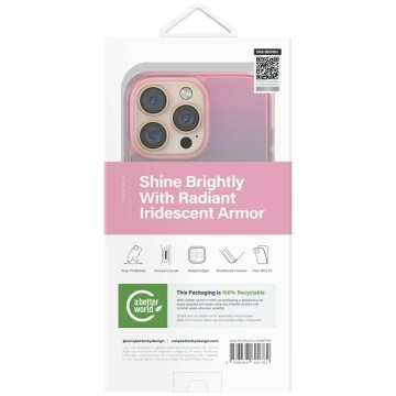 Etui do iPhone 16 Pro Max UNIQ Iridescia MagClick Różowy