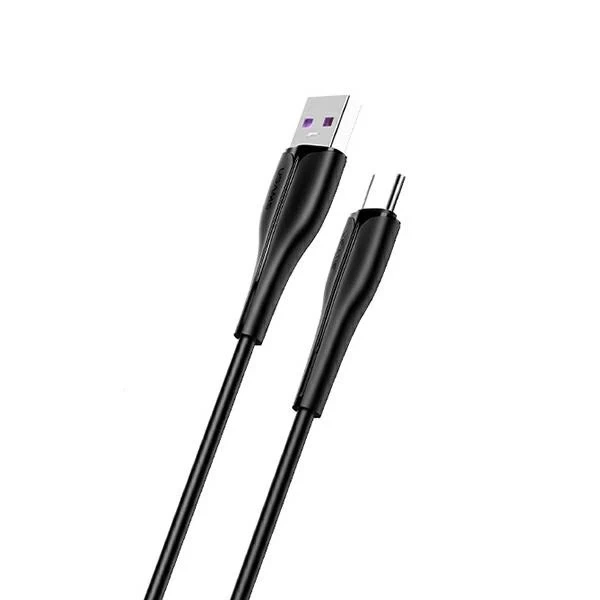 USAMS Kabel U38 USB-C 5A Schnellladung für OPPO/HUAWEI 1m schwarz