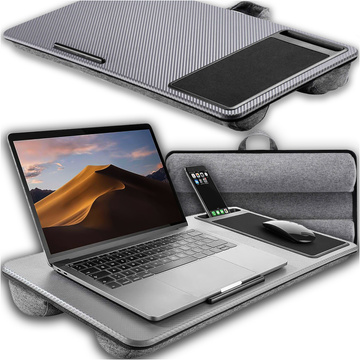 Laptop-Tischständer, Telefonhalter, Mauspad für Bett, tragbarer Alogy-Schreibtisch mit Kissen