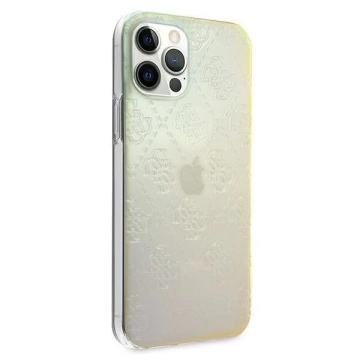 Guess GUHCP12M3D4GIRBL iPhone 12/12 Pro 6,1" opalowy/irisescent hardcase 4G 3D Pattern Collection