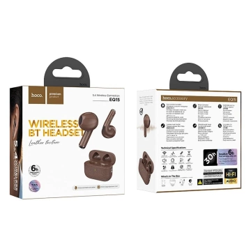 HOCO Słuchawki Bezprzewodowe Bluetooth TWS z Etui Ładującym