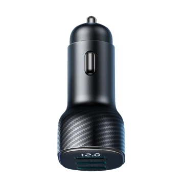 Joyroom JR-CCD03 Autoladegerät 3x USB-A 17W mit Display – Schwarz