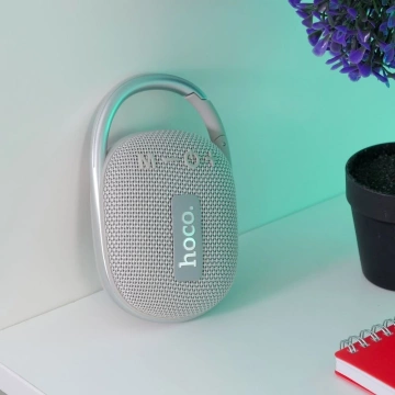 Głośnik Bluetooth HOCO HC17 5W 2h z Karabińczykiem Szary