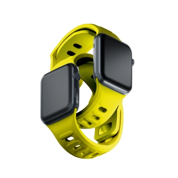 Pasek do smartwatcha 3mk Silicone Watch Strap do Apple Watch 42/44/45/49 mm Yellow