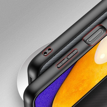 Dux Ducis Fino Hülle mit Nylonmaterial bezogen Samsung Galaxy A03s grau
