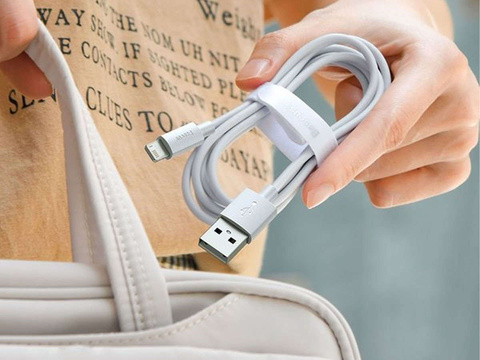 2x Kabel 1,5m Baseus przewód USB für Lightning PD 2.4A Weiß