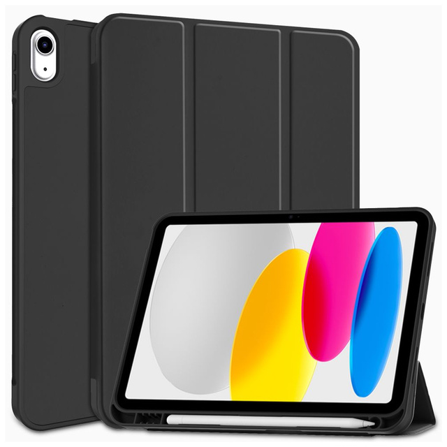 Etui ochronne Alogy Book Cover Pencil Case obudowa z miejscem na rysik do Apple iPad Air 6 2024 11" / 4 2020 / Air 5 2022 10.9" Czarne